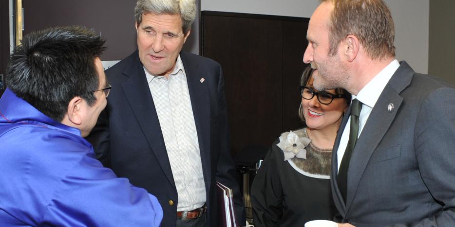 John Kerry møder Vittus Qujaukitsoq