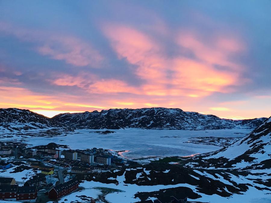 Qaqortoq, upernaarpalaaq +4,1 grader