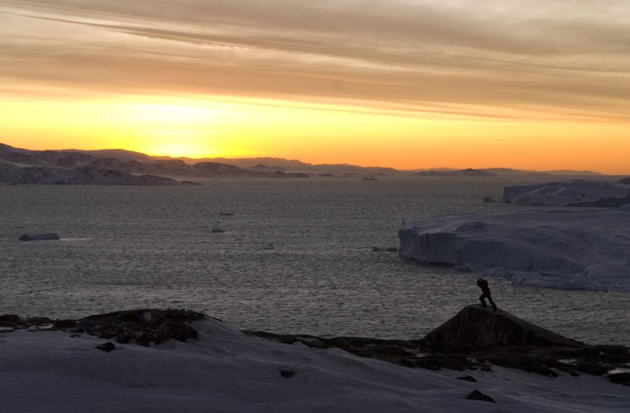 Seqernup suli 20 minutsinik uteqqinngilaataani. Ilulissat, januaarip 13-at 2016