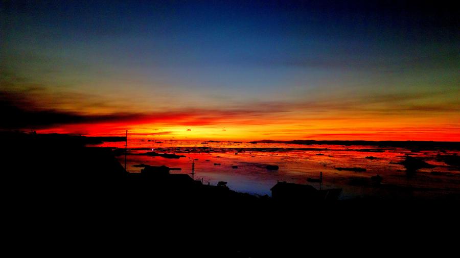 Seqineq pukkililluni tarrilersoq, Ilulissat novembari 2017