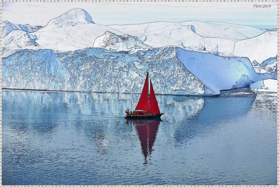Det røde skib ved Ilulissat ©FSH