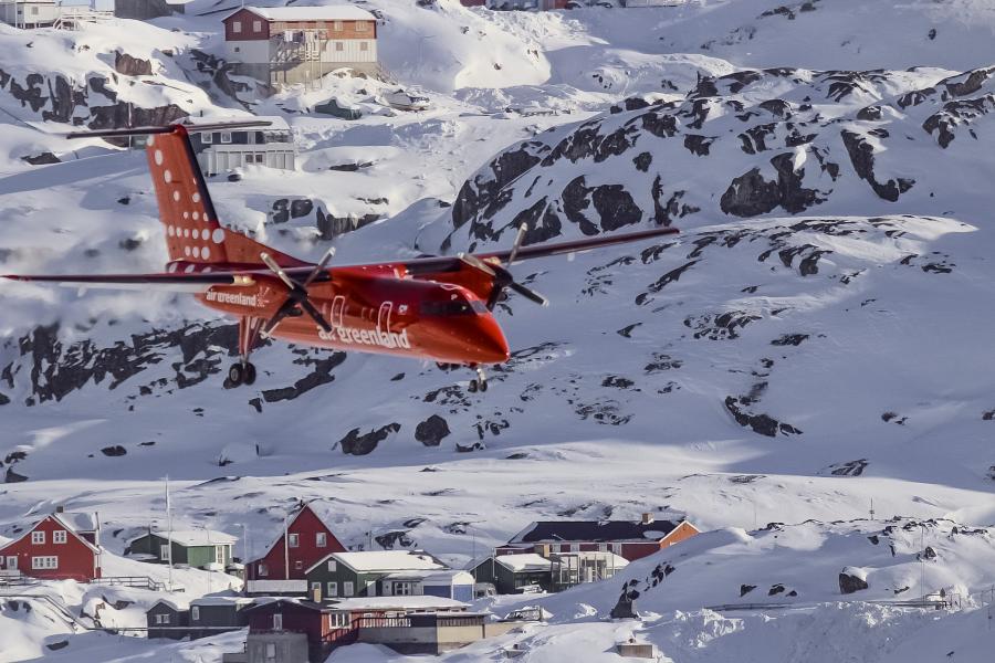Air Greenland Dash 8, Sisimiut marsip 16-iat 2019