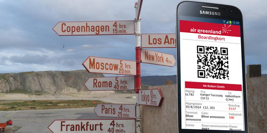 Mobil check-in, virker til alle smartphonetelefoner.