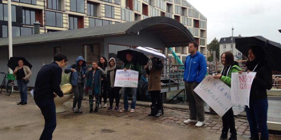 Demonstration i København i forbindelse med kreditmisbrugssagen