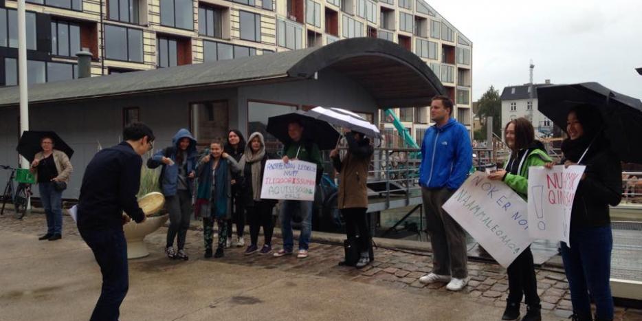 Demonstration i København i forbindelse med kreditmisbrugssagen