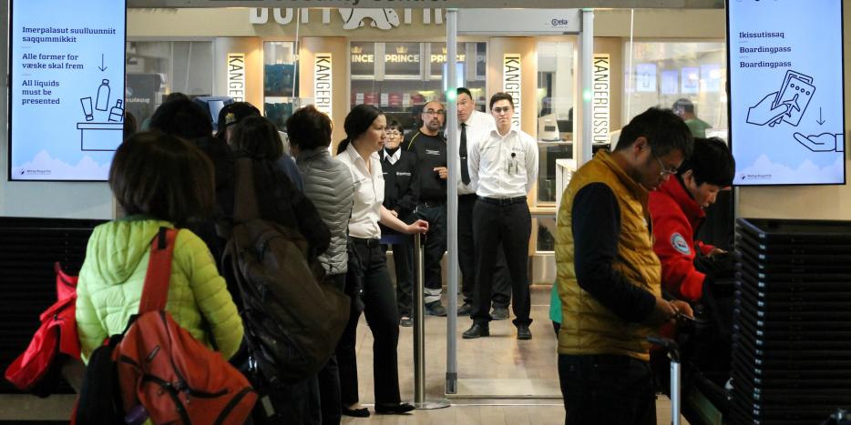 Sikkerhedskontrol rejsende security turist udenrigs norsag passagerer passager