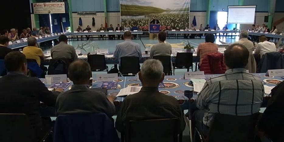 Billede fra Siumuts landsmøde i Sisimiut i 2017.
